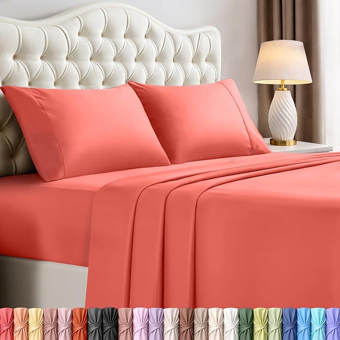 Utopia Bedding Full Size Sheet Set – 4 Piece Bed Sheets, Soft and Breathable by UTOPIABEDDING