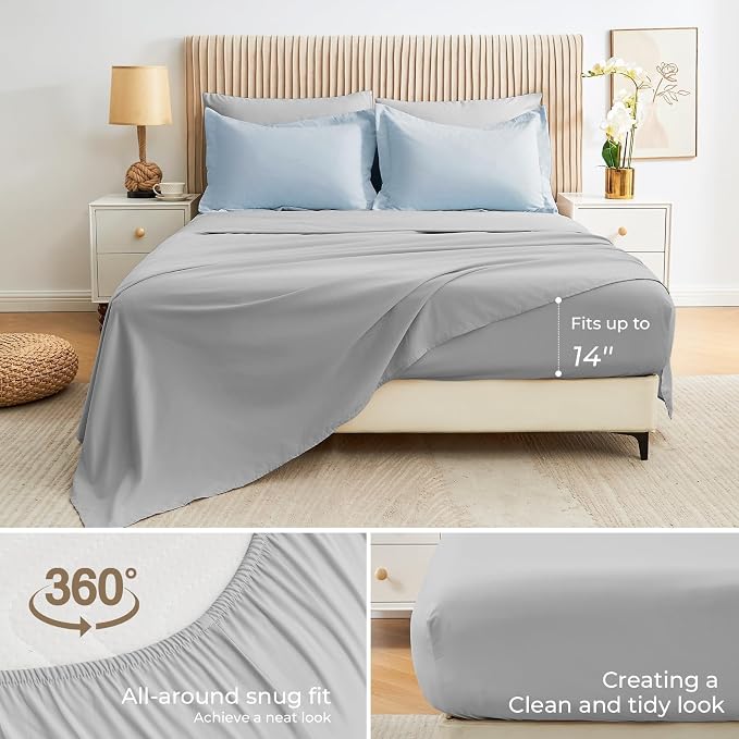 Sasttie King Size Comforter Set, 7 Pieces Bed in a Bag King, Complete Bedding - Image 4