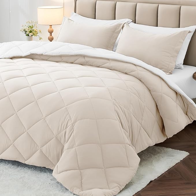MUXHOMO 7 Pieces Queen Comforter Set, Reversible Bed in a Bag Queen Size by MUXHOMO