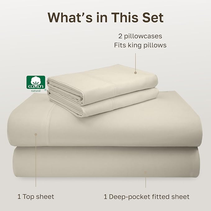 California Design Den Deep Pocket King Sheets Set - Image 4