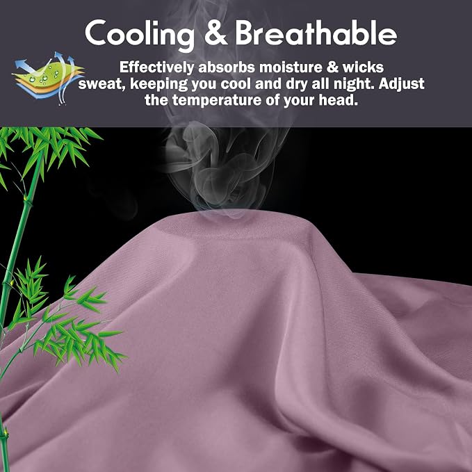Pillowcases Standard Size 2 Pack, Cooling Viscose Pillow Cases - Image 3