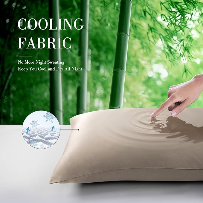 WishSmile Body Cooling Pillowcase Long Pillow Case Breathable Cool Silky Soft - Image 2