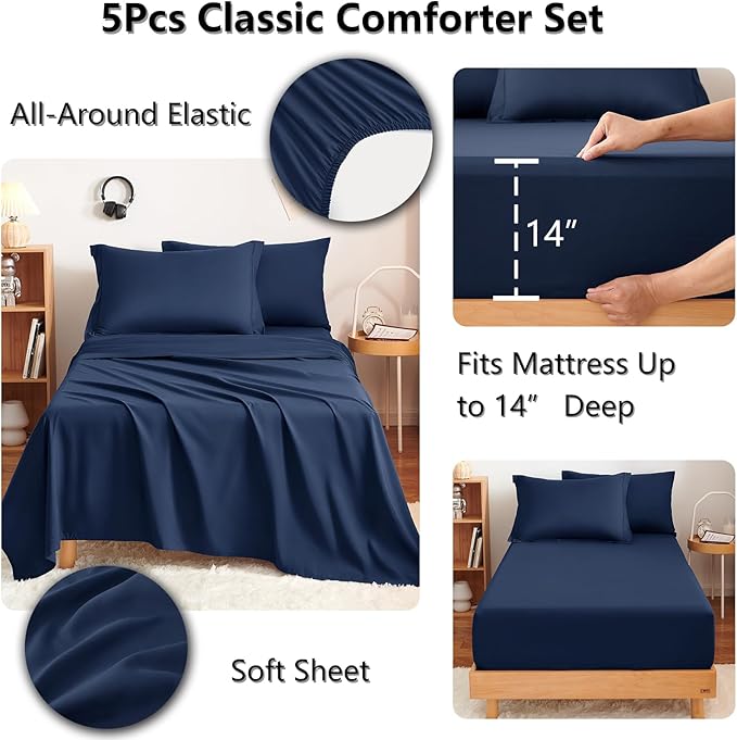 CozyLux Twin Comforter Set - Image 4
