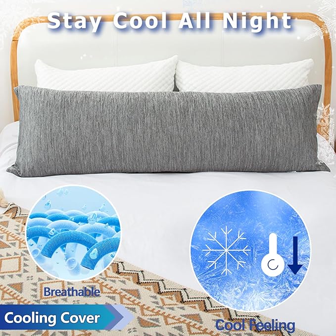 1 MIDDLE ONE Body Pillow, Memory Foam Body Pillows - Image 3
