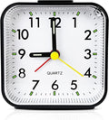 Lamisola Small Analog Travel Alarm Clock, Battery Operated Desk Table Shelf by AlarmClock