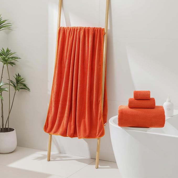 YTYC 29x59 Inch Bath Towels Set of 6 Large, Super Soft Lint Free Lightweight - Image 3