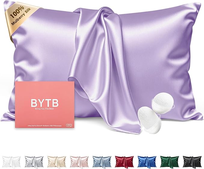 Silk Pillow Cases King Size 100% Mulberry Silk Pillowcase by BRINGYOUTHEBEST