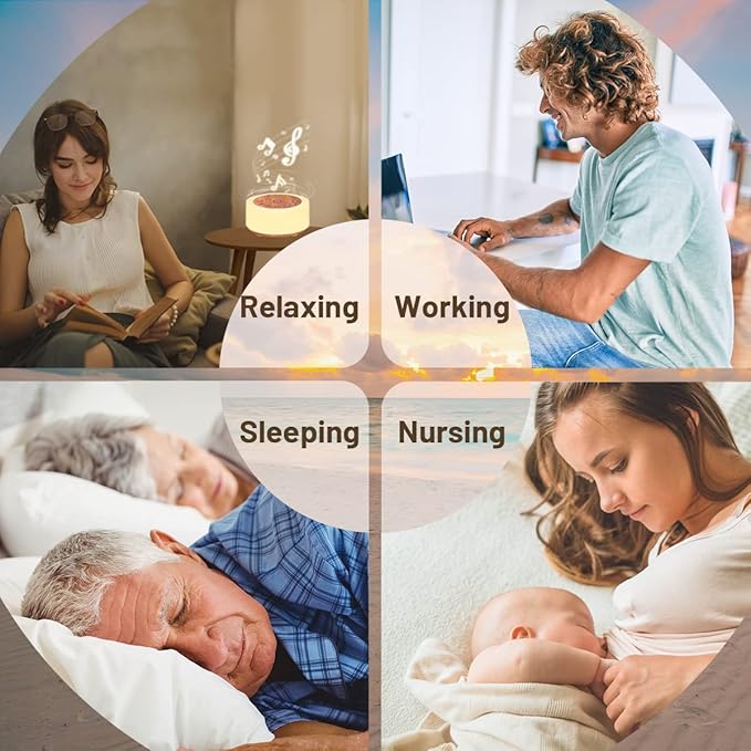 Soother Sleep Sound Machine Night Light White Noise Machine - Image 7