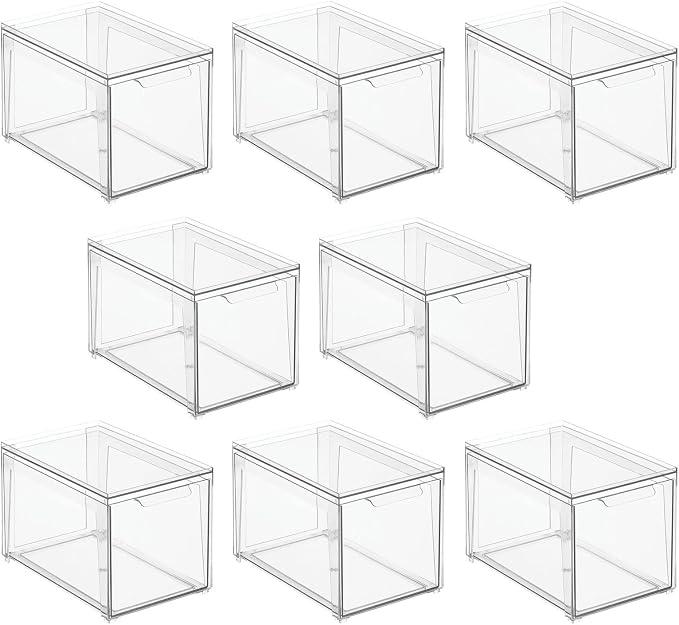 mDesign Plastic Stackable Bathroom Storage - Image 7