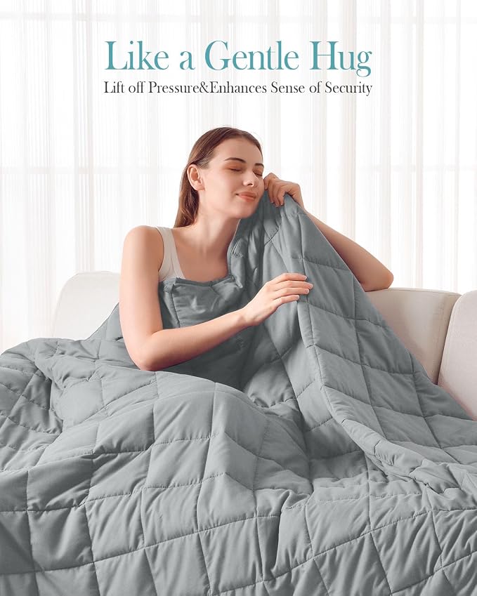 Topblan Weighted Blanket, Ultra Soft Cooling Weighted Blanket - Image 2