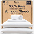Bambaw 100% Viscose Derived from Bamboo Sheets Full Size Set – 4pcs Cooling by Bambaw