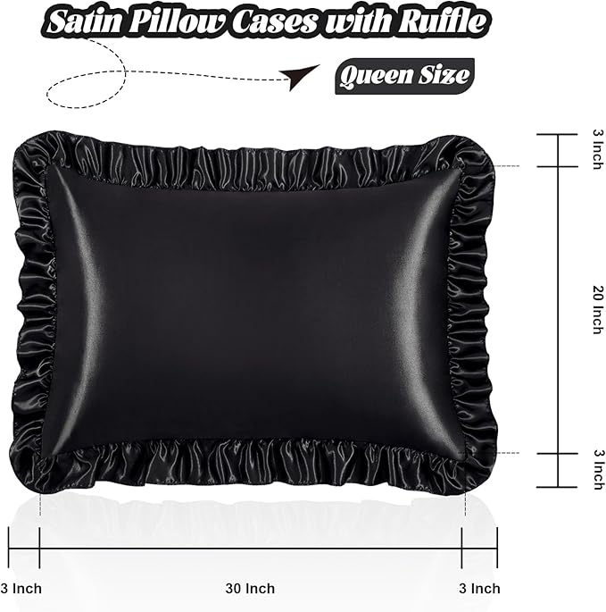 Homiest Ruffle Satin Pillowcase - Image 3