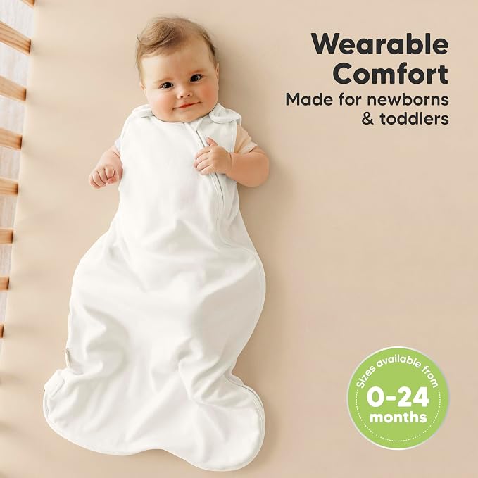 2-Pack Organic Baby Sleep Sacks, 100% Cotton - Image 2