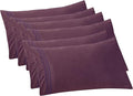 Elegant Comfort 6-PACK Solid Pillowcases 1500 Premium Hotel Quality Microfiber by ELEGANTCOMFORT