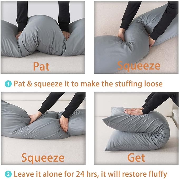 WhatsBedding Memory Foam Body Pillow - Image 6