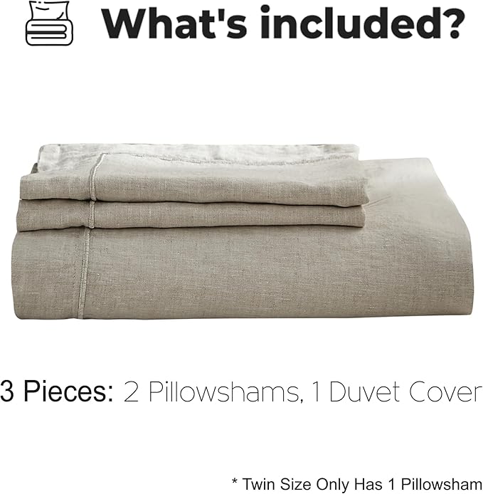 Simple&Opulence 100% Washed Linen Duvet Cover - Image 6