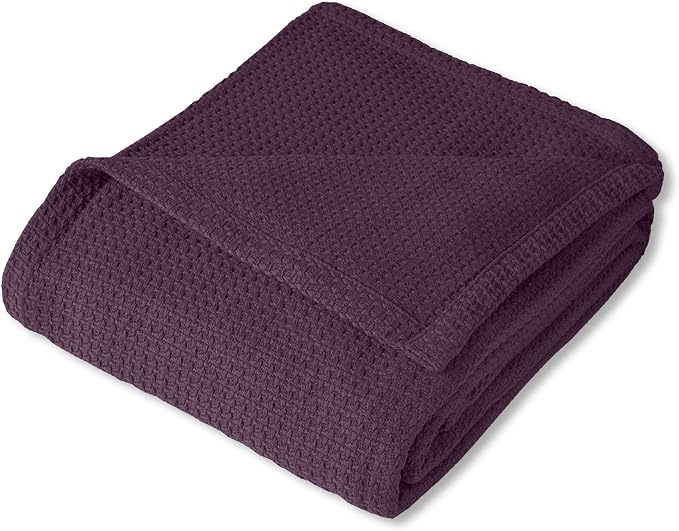 Sweet Home Collection 100% Fine Cotton Blanket Luxurious Weave Stylish Design - Image 2