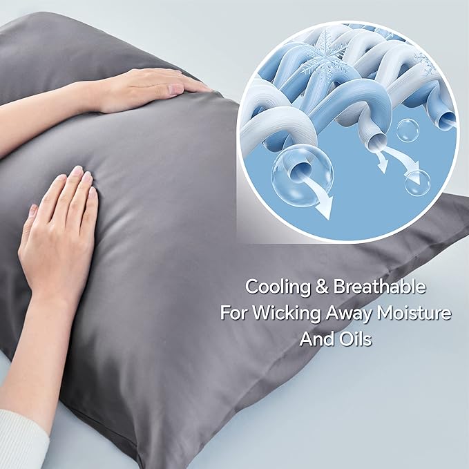 BEDELITE Pillow Cases Standard Size Set of 2, Rayon Derived from Bamboo - Image 3