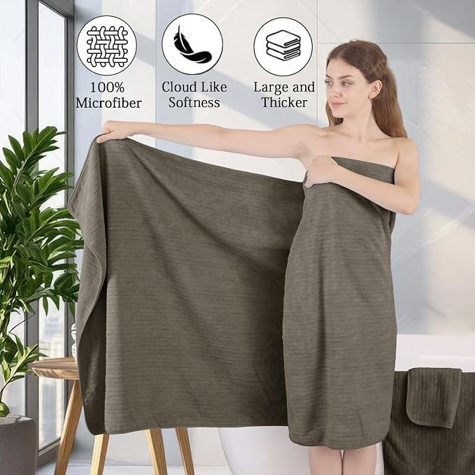 18 Piece Family Bath Towel Set Include 6 Bath Towels, 6 Hand Towels and 6 - Image 9
