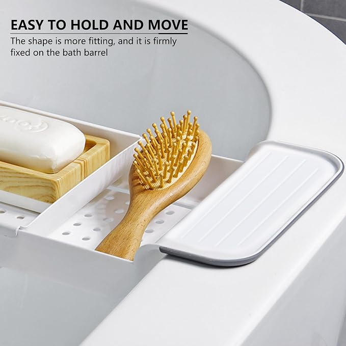 Bath Tub Tray - Stretchable, Strong Load-Bearing, Anti-Slip Design - Ultimate - Image 4