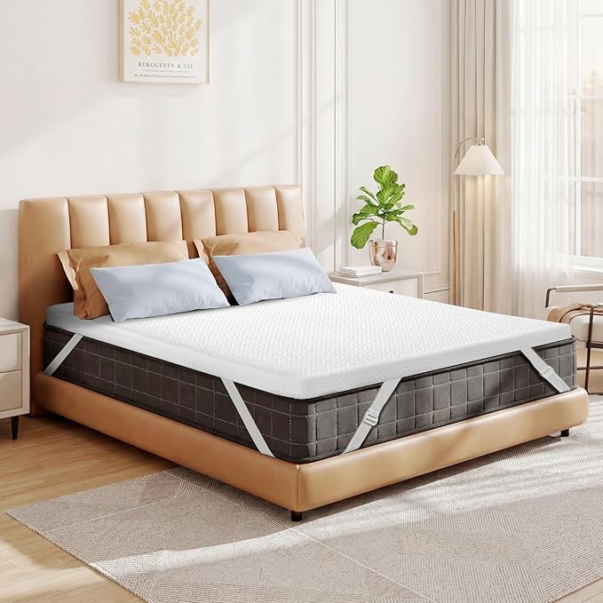 Czpalo 4 Inch Gel Memory Foam Mattress Topper Twin, Cooling Mattress Topper by Czpalo