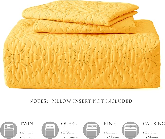 Exclusivo Mezcla Queen Quilt Bedding Set, Lightweight Soft Bedspreads Coverlets - Image 6