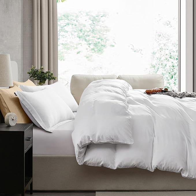 Nestl White Duvet Cover Queen Size - Image 7