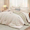 MUXHOMO 7 Pieces California King Comforter Set, Soft Bed in a Bag Cal King Size by MUXHOMO