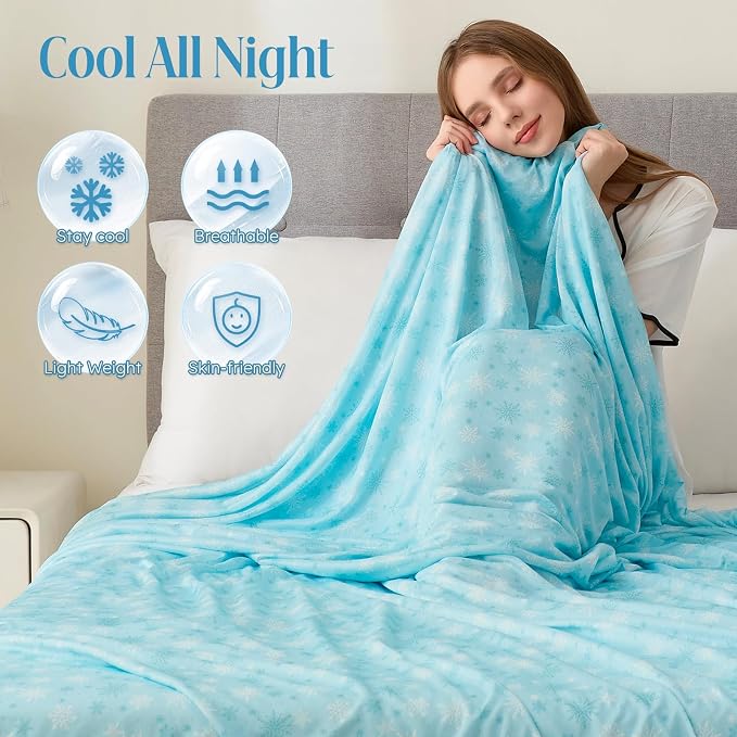 OIGAE Cooling Blanket for Hot Sleepers - Image 4