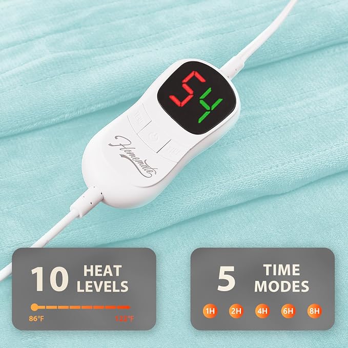 Homemate Electric Heated Blanket Full Size - Image 4
