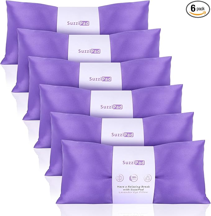 SuzziPad Lavender Eye Pillows for Relaxation by SUZZIPAD