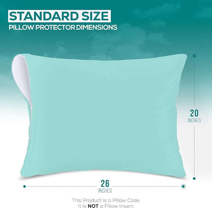 Utopia Bedding Premium 100% Waterproof Pillow Protectors - Image 2