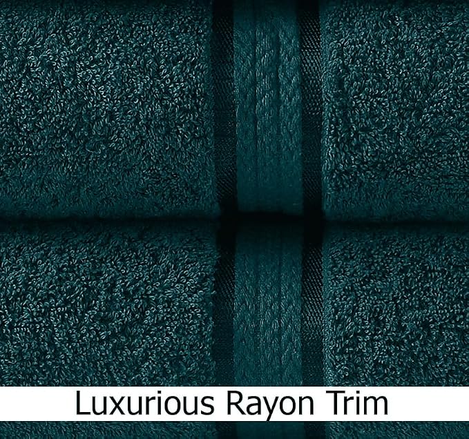 Cotton Craft Ultra Soft 12 Pack Wash Cloths 12x12 Teal Weighs 2 Ounces Each - Image 3