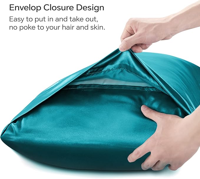BEDELITE Satin Body Pillow Cover, Super Soft and Cooling Body Pillow Pillowcase - Image 4