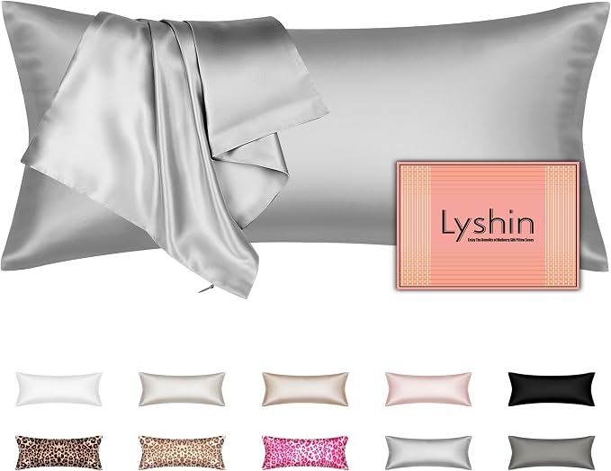 Silk Body Pillow Cover with Zipper, Mulberry Silk Pillow Cases Body Size by LYSHINSILKPILLOWCASES