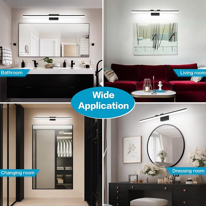 SOLFART Modern LED Vanity Lights 47.2 Inch Bathroom Light Fixtures Over Mirror - Image 6