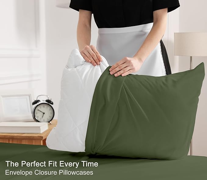 RUVANTI 100% Cotton Sheets – King Size Percale Bedding, Cooling & Breathable - Image 7