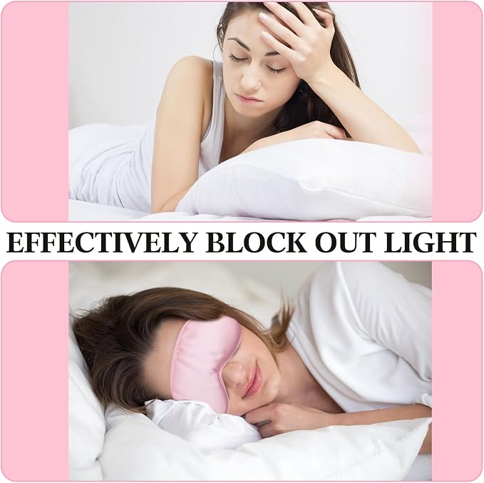 Newcotte 50 Pcs Silk Sleep Eye Mask - Image 4