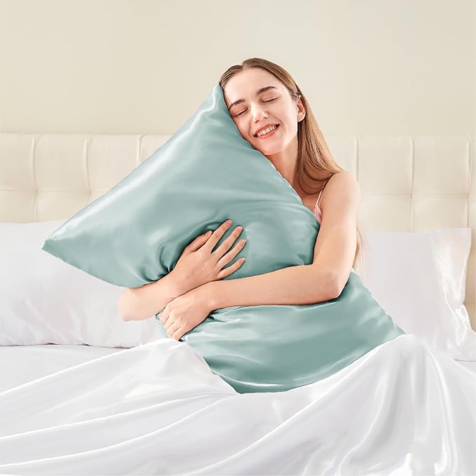 BEDELITE Satin Body Pillow Cover, Super Soft and Cooling Body Pillow Pillowcase - Image 2