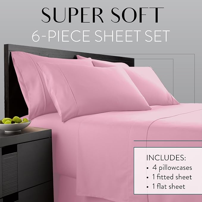 Danjor Linens Bed Sheet Set Cal King - Image 2
