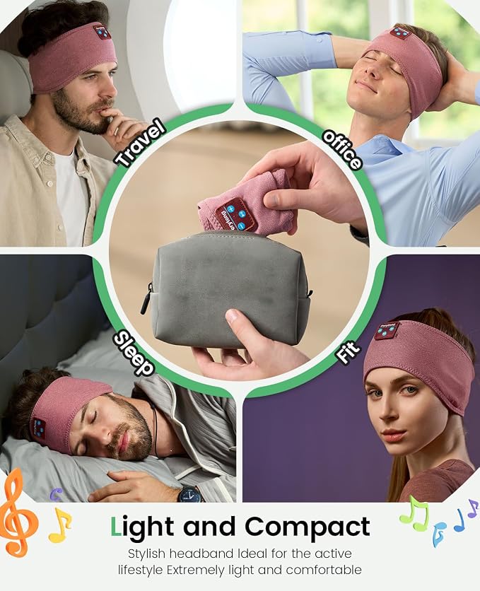 Perytong Sleep Headphones Wireless, Air Travel, Meditation - Image 8