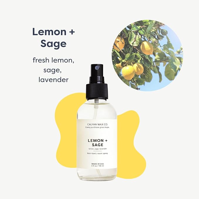 Calyan Wax Co. Lemon & Sage Room Spray - Image 2