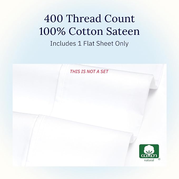 California Design Den Flat White King Sheets Only - Image 5