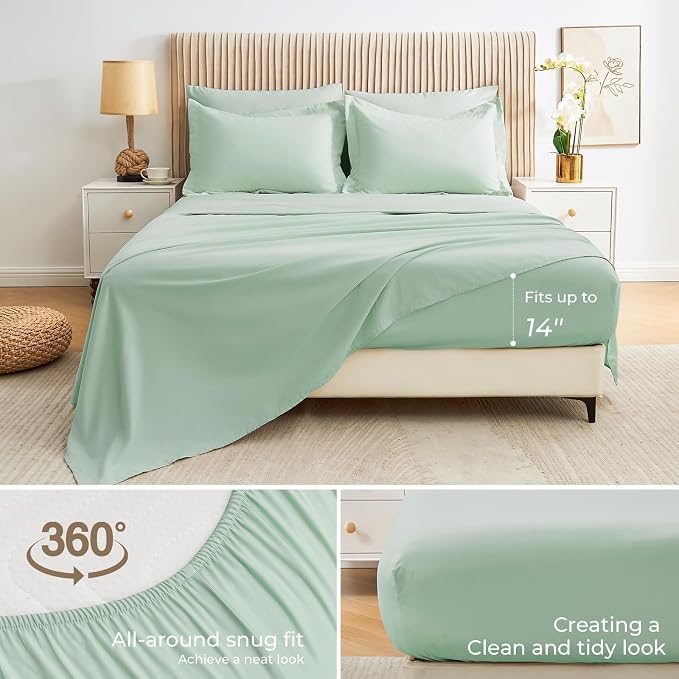 Sasttie King Size Comforter Set, 7 Pieces Bed in a Bag King, Complete Bedding - Image 4