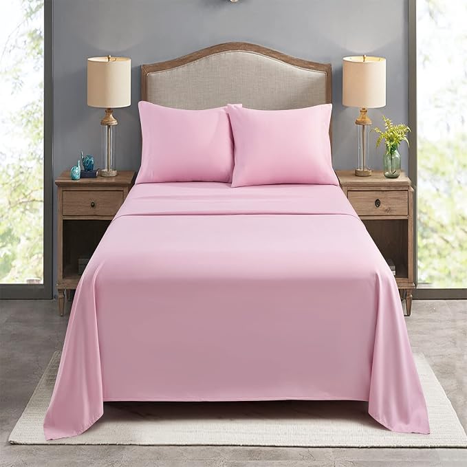 FreshCulture Twin Flat Sheets Only, Soft Microfiber Bedding Sheets - Image 7