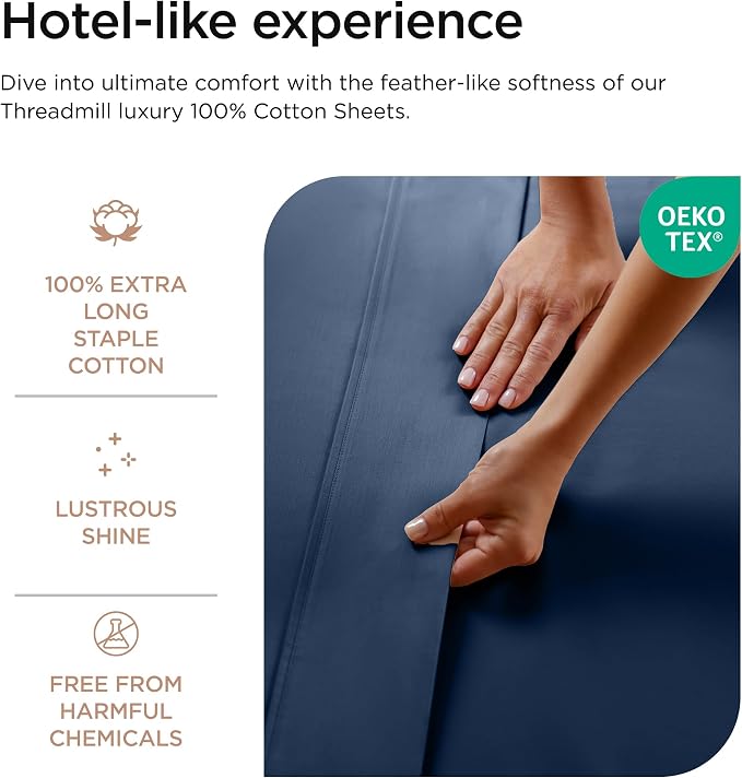 Threadmill Luxury 800 Thread Count 100% Cotton Sheets - Image 3