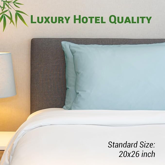 Gogreen Bamboo Rayon Waterproof Pillow Protector, Breathable Pillow Cover - Image 7