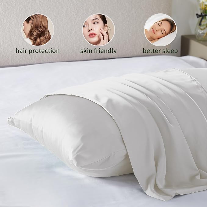 Silk Pillowcase for Hair and Skin Mulberry Silk Pillowcase Soft Breathable - Image 5