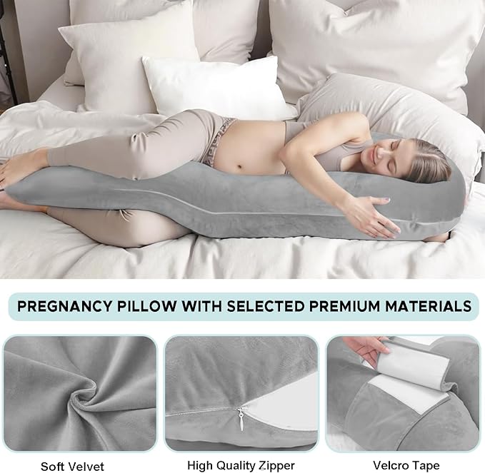 Pregnancy Pillows for Sleeping, E Shaped Maternity Pillow for Pregnant Women - Image 6