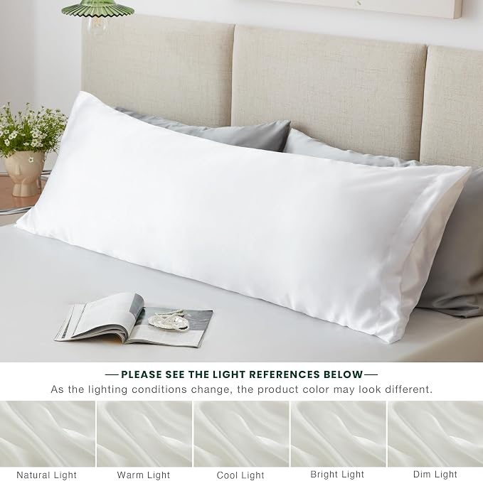 Love's cabin Satin Body Pillowcase 20x54, Cooling Pillow Cover - Image 7